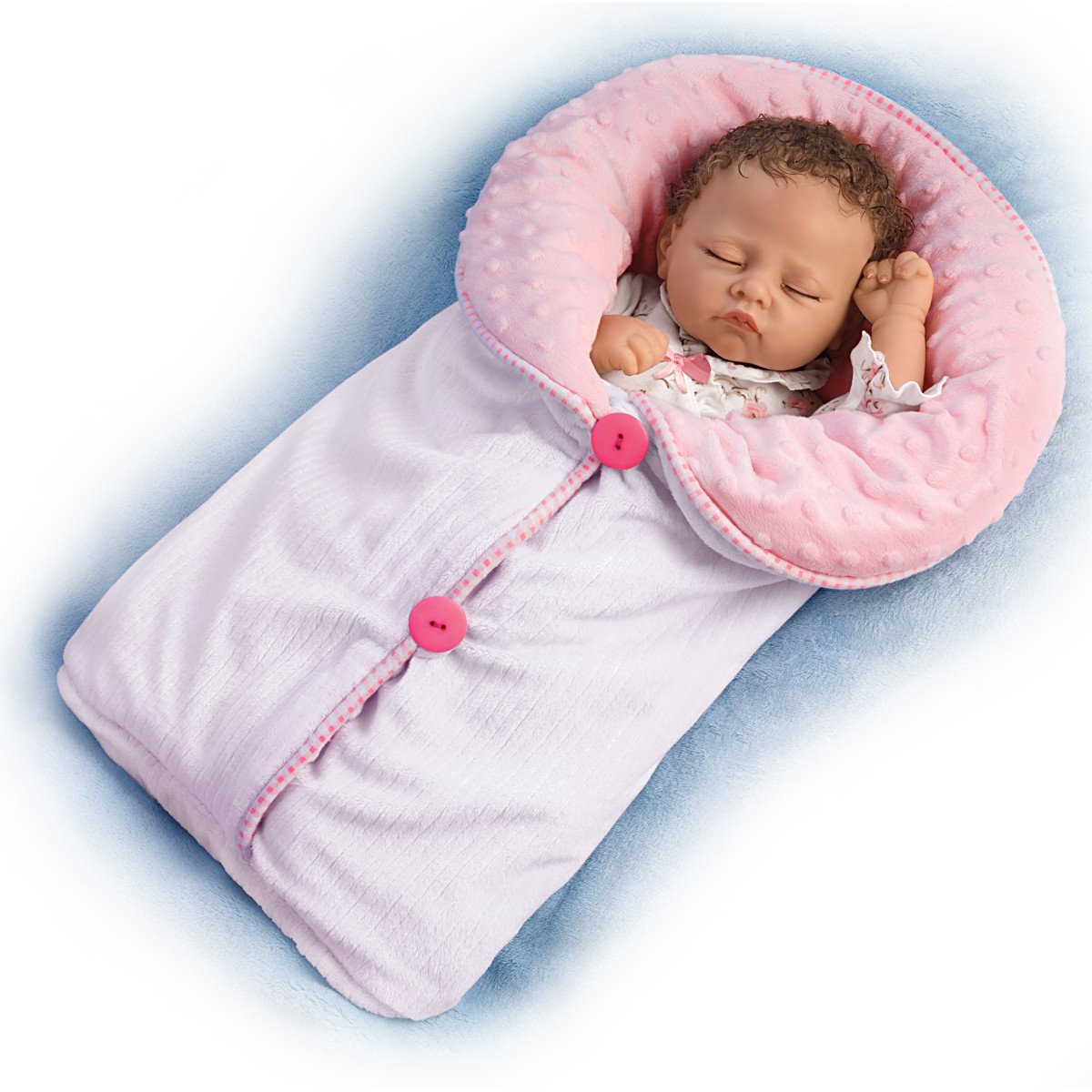 Amazon.com: The Ashton-Drake Galleries Reversible Pink Fleece